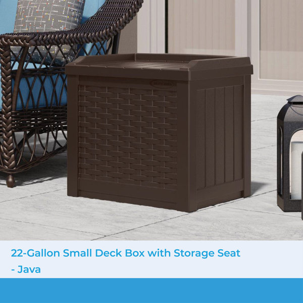 Plastic outdoor storage online bench seat